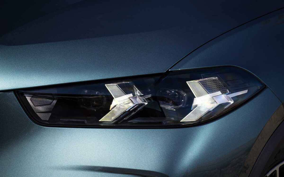 Close-up of the BMW X5 LED headlamp