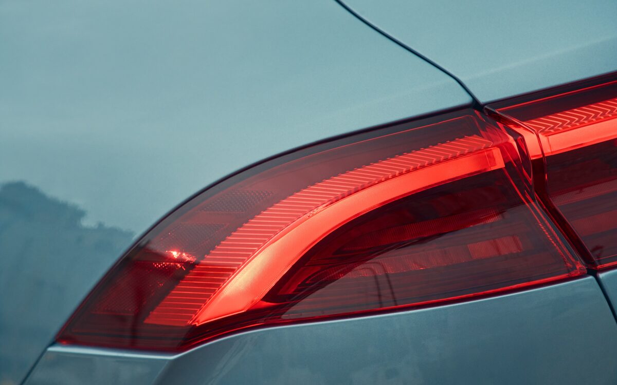 Close-up of the Grecale LED tail lamp