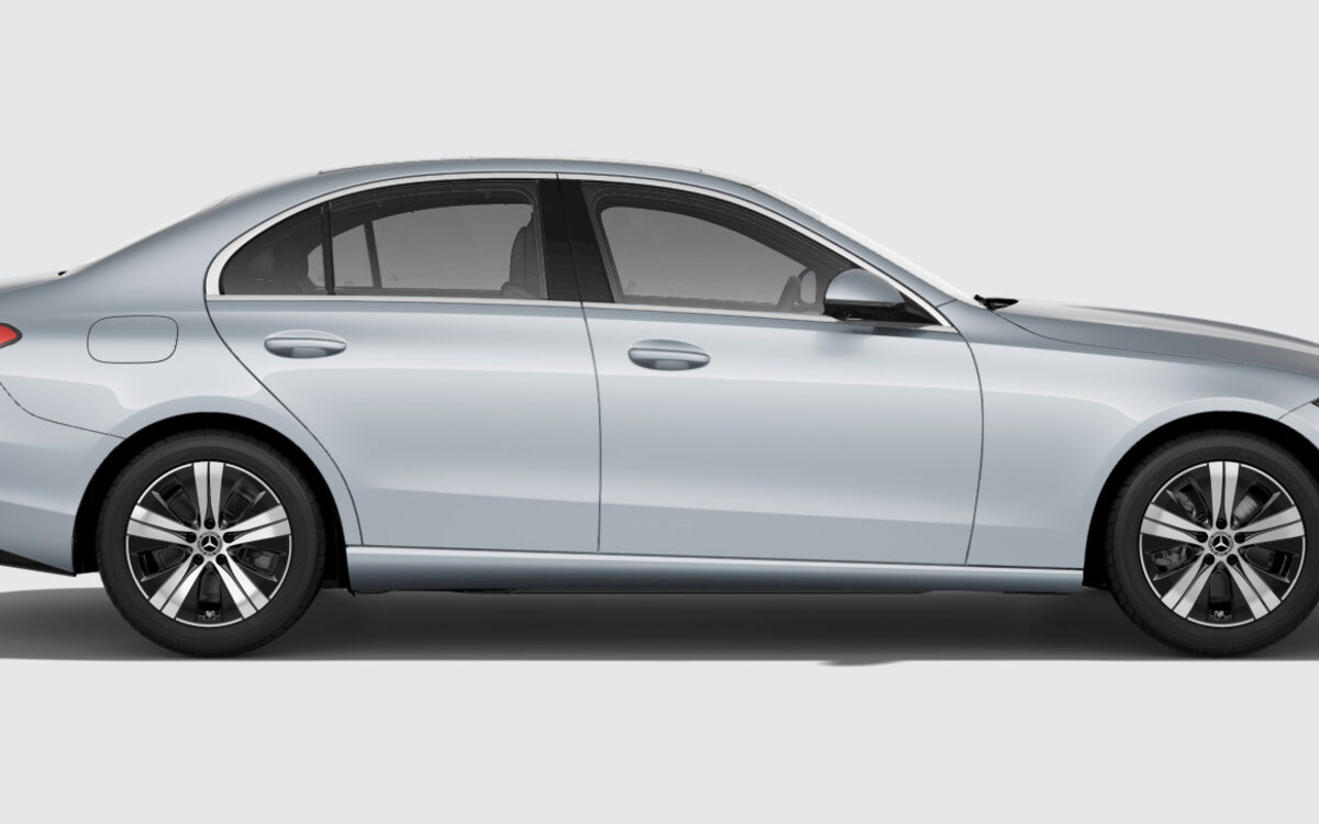 Mercedes-Benz C-Class in High-tech Silver, right side profile